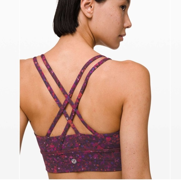 Lululemon Energy Bra Long Line *Lunar New Year Ornemental Floral Multi 4 - Picture 1 of 3